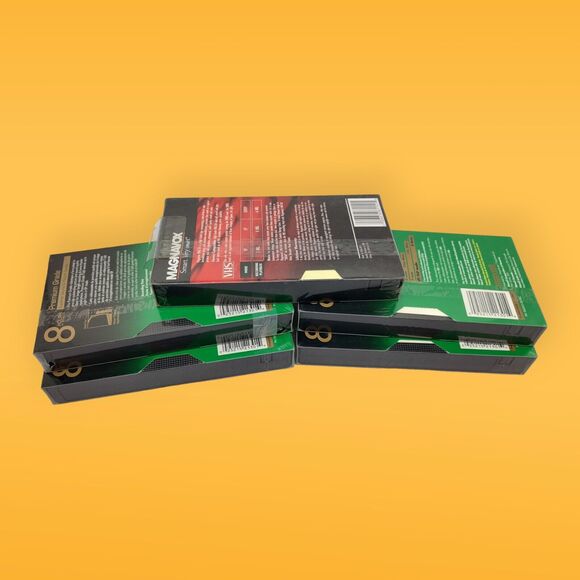 NEW Maxell Premium Grade VHS T160 (4 Videocassettes) + 1 Magnavox T120 Extra HG - Picture 9 of 13